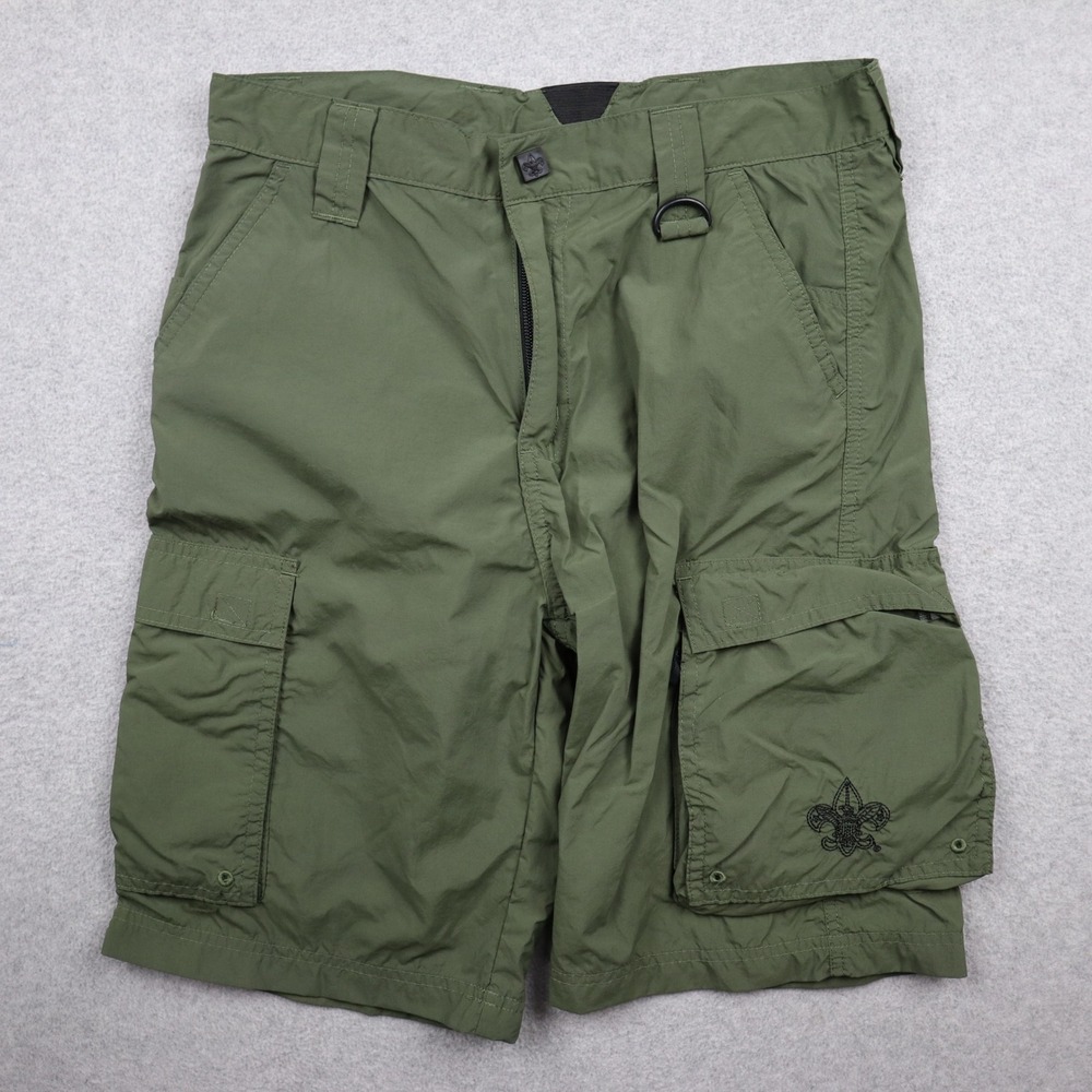 Boy Scouts of America Centennial Uniform Short Youth Large Olive Green Cargo BSA